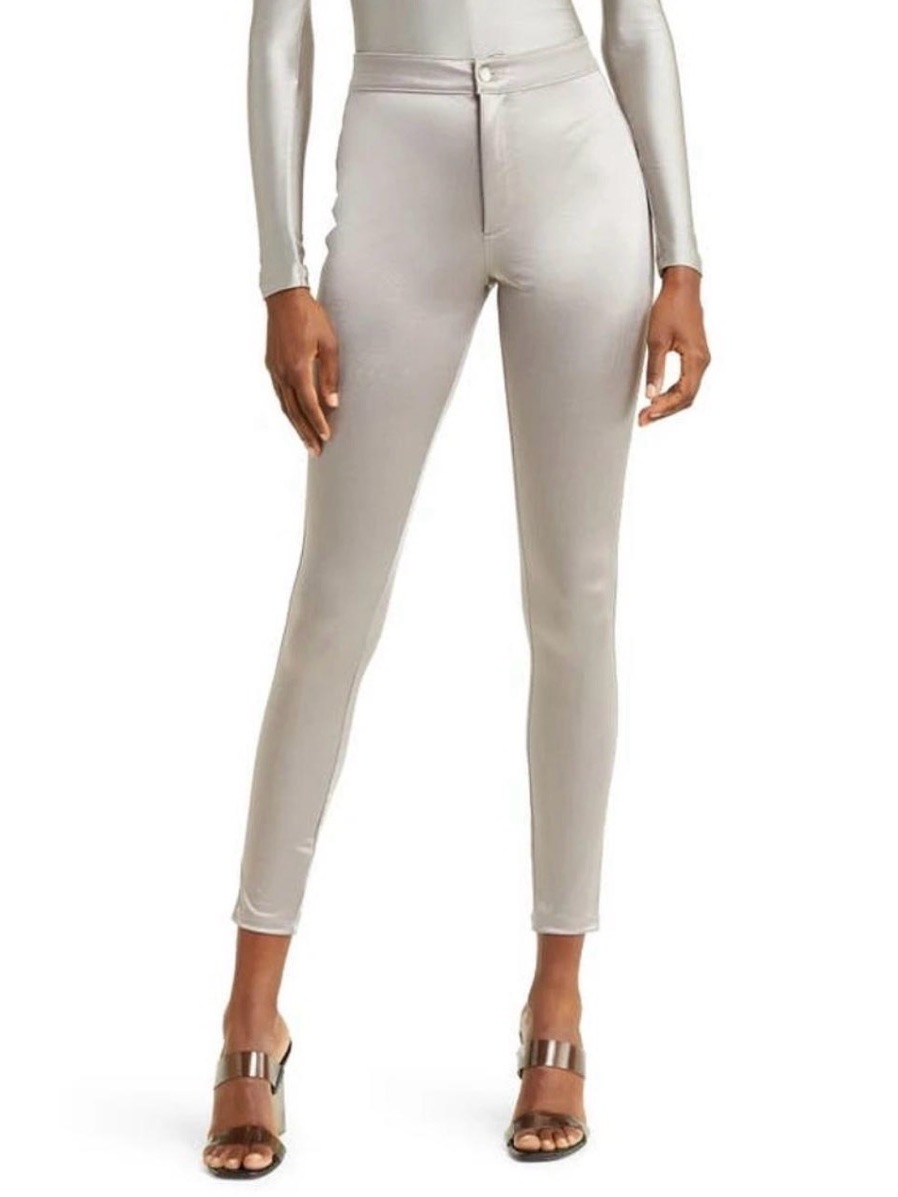 Skims Silver Disco Shimmer Pants